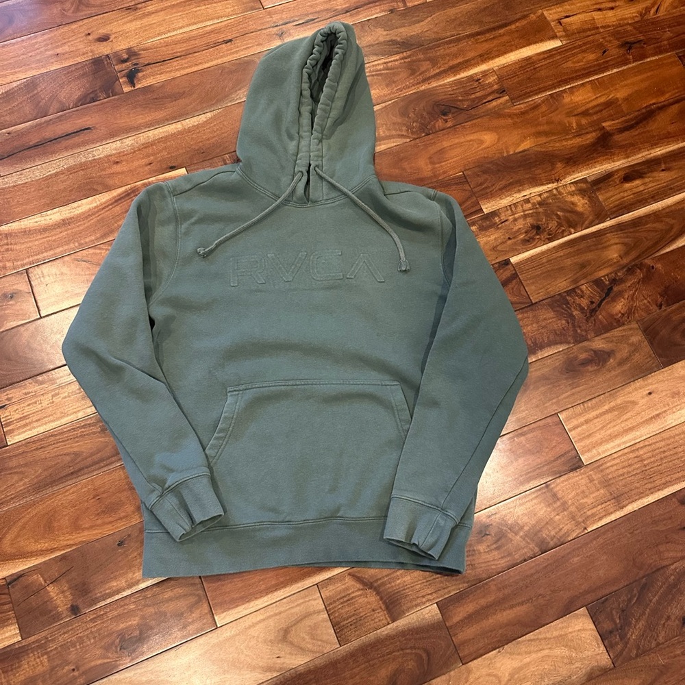 Green RVCA Hoodie men's medium